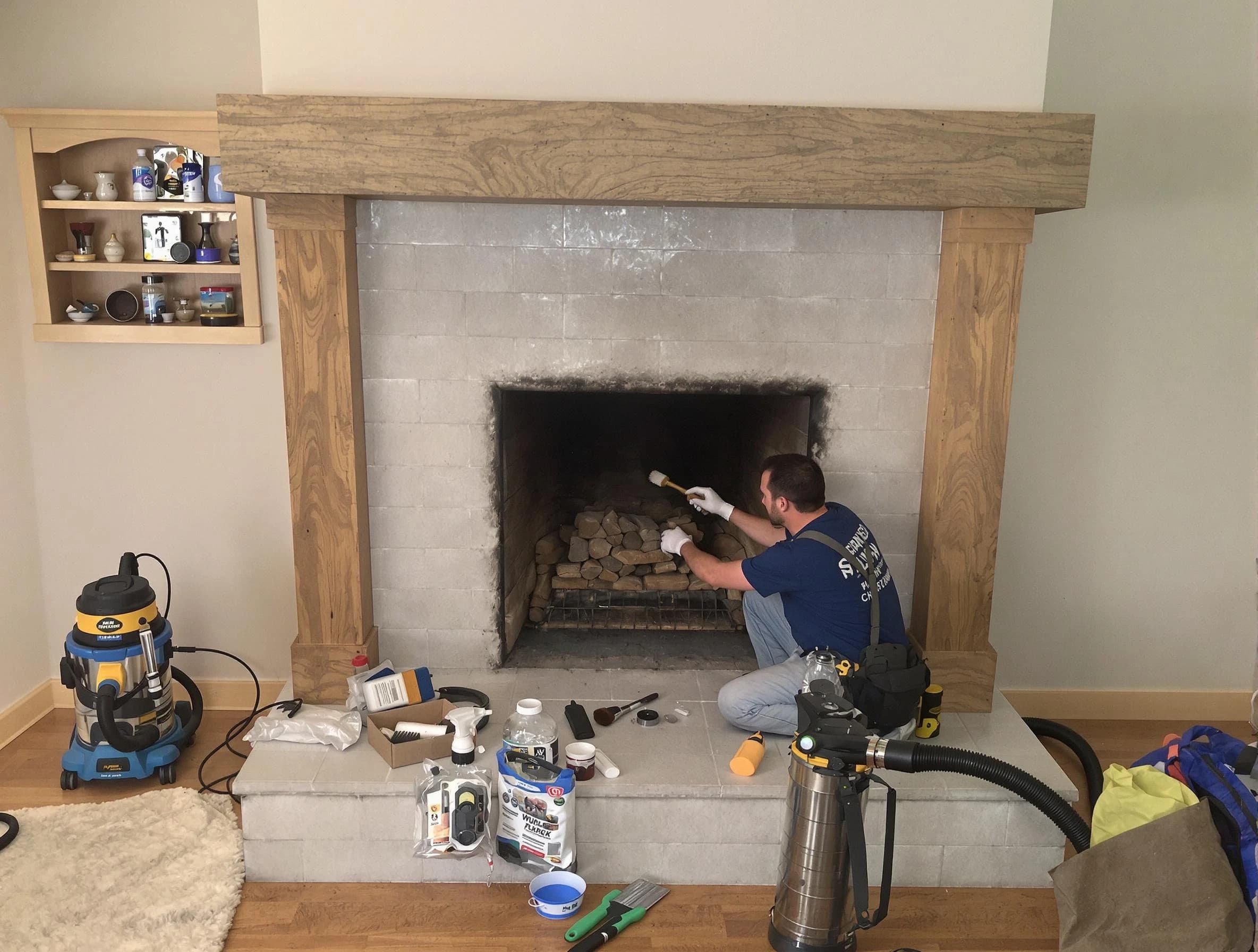 Detailed creosote removal process by Jasper Chimney Sweep in Jasper, AL
