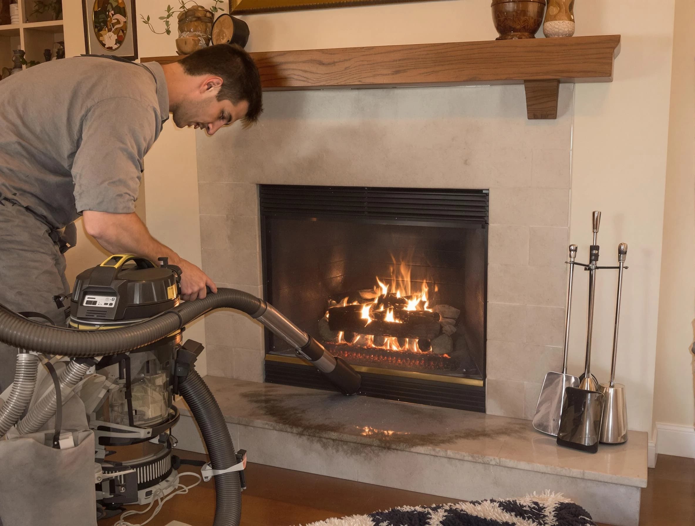 Routine fireplace upkeep by Jasper Chimney Sweep in Jasper, AL