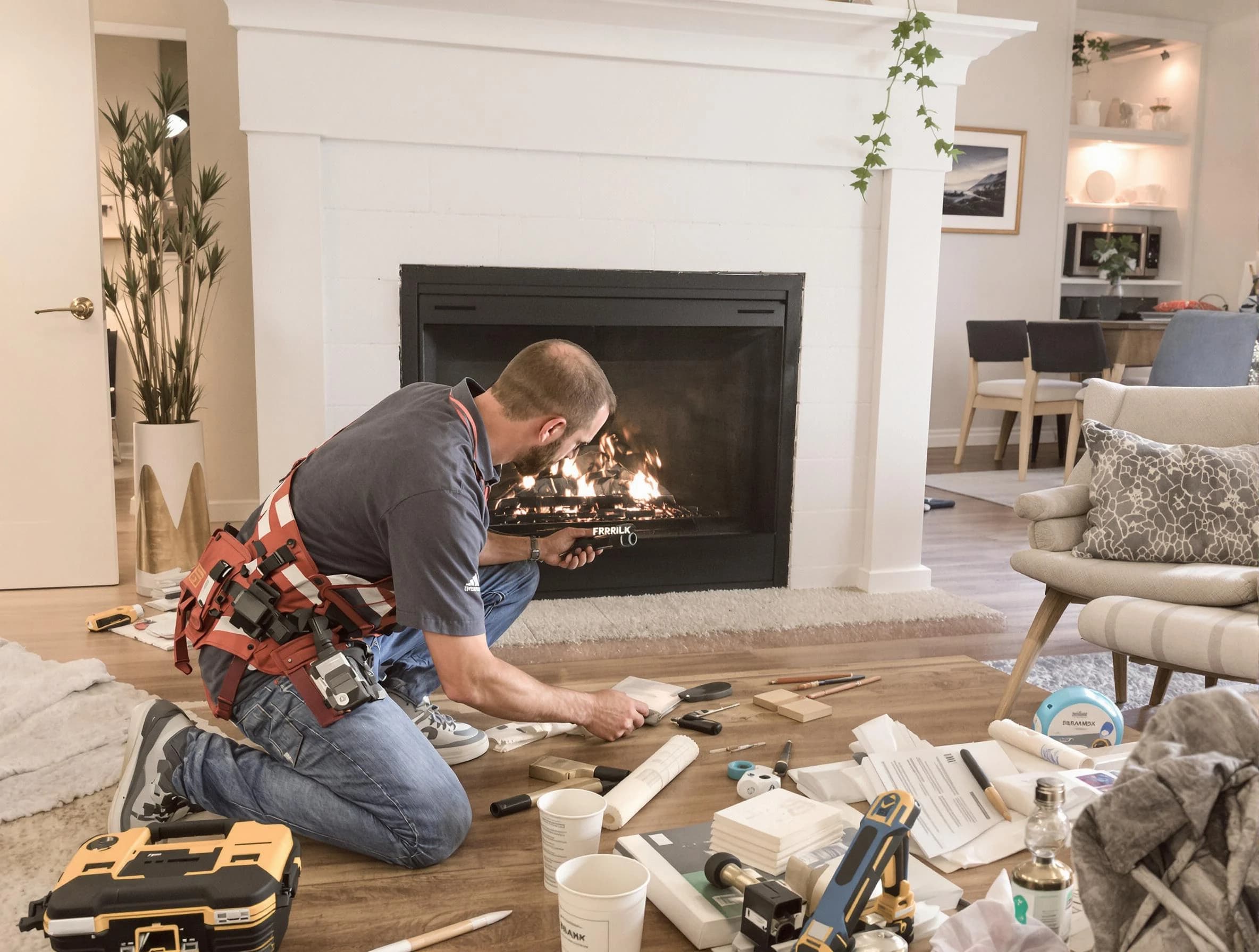 Jasper Chimney Sweep performing fireplace repair in Jasper, AL