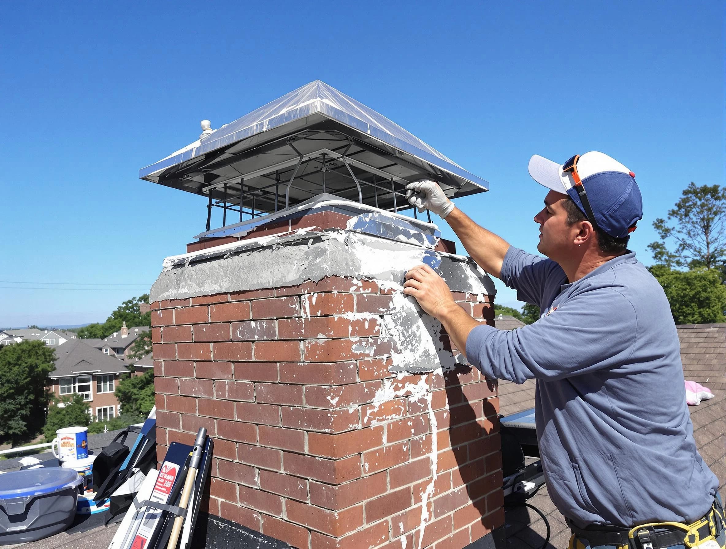 Chimney Crown Services service in Jasper, AL
