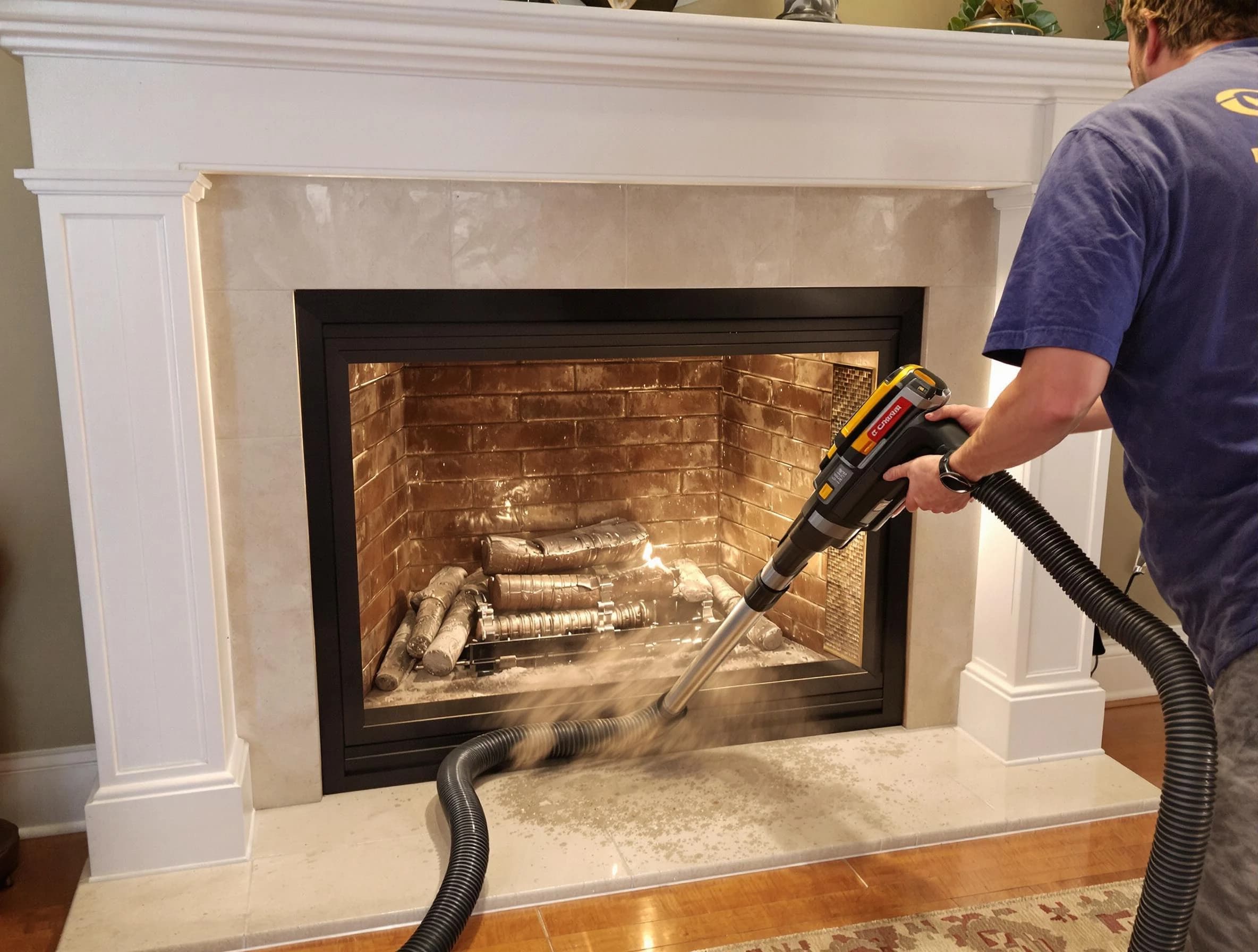 Fireplace cleaning performed by Jasper Chimney Sweep in Jasper, AL