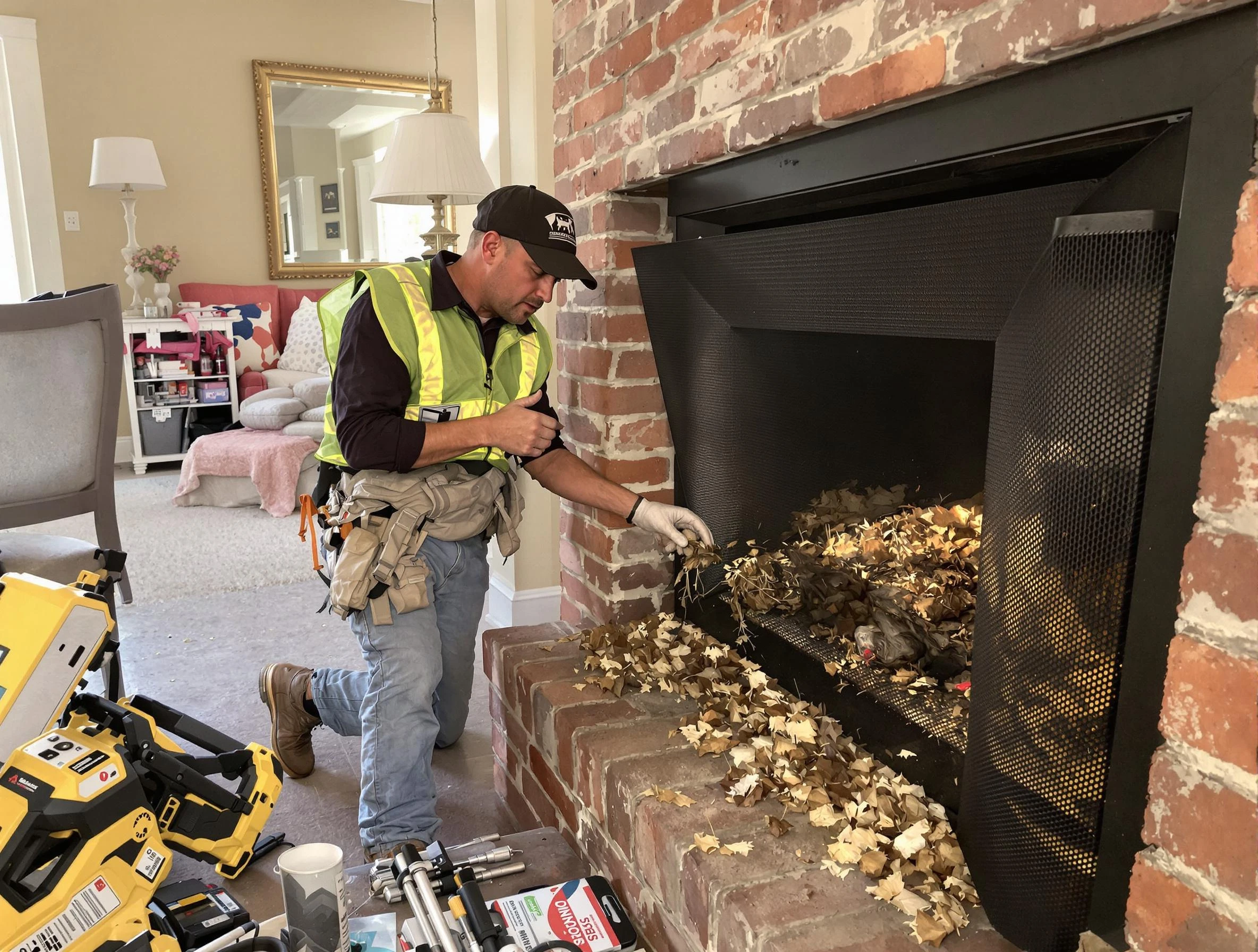 Safe screening installation by Jasper Chimney Sweep in Jasper, AL