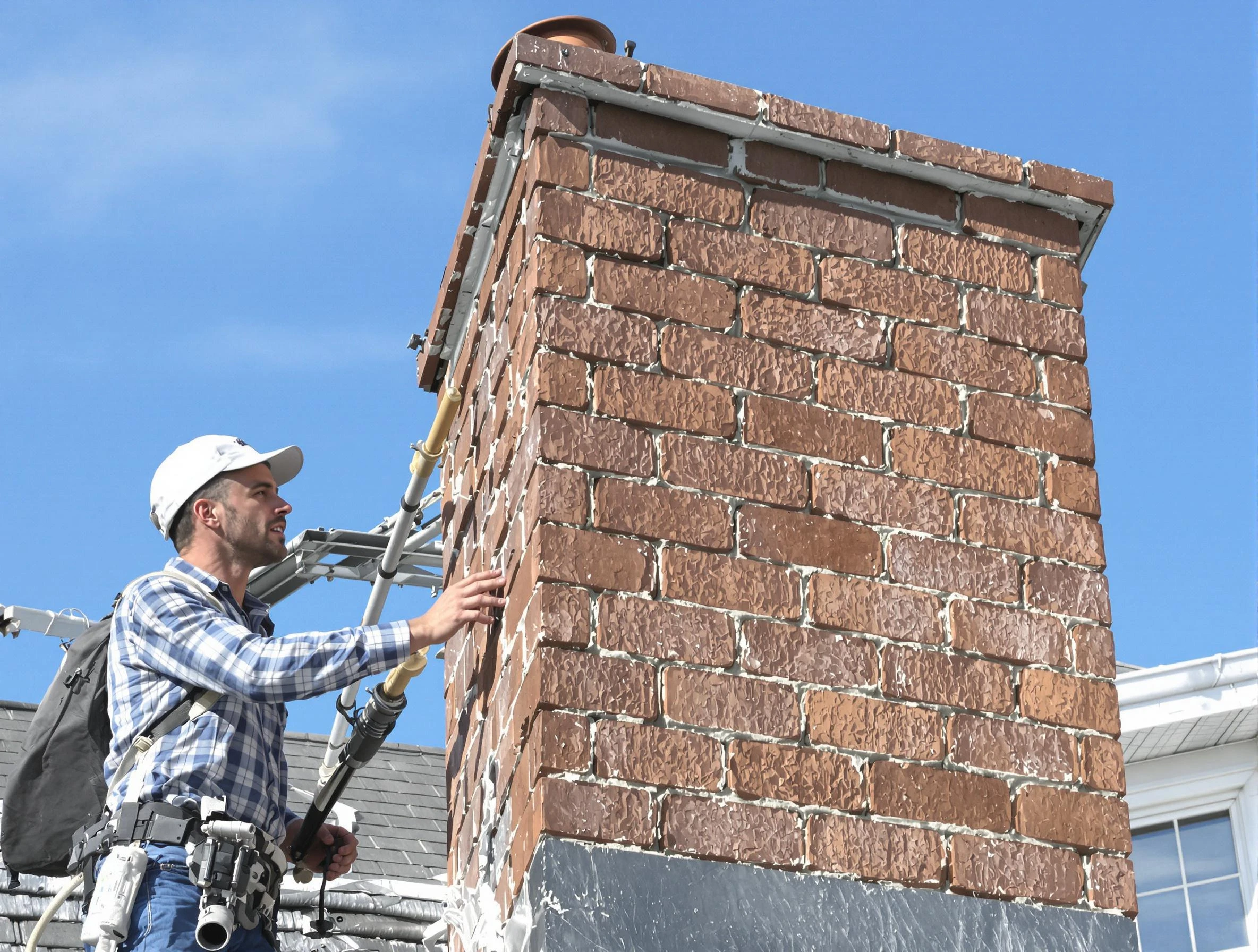 Brickwork for a chimney rebuild by Jasper Chimney Sweep in Jasper, AL