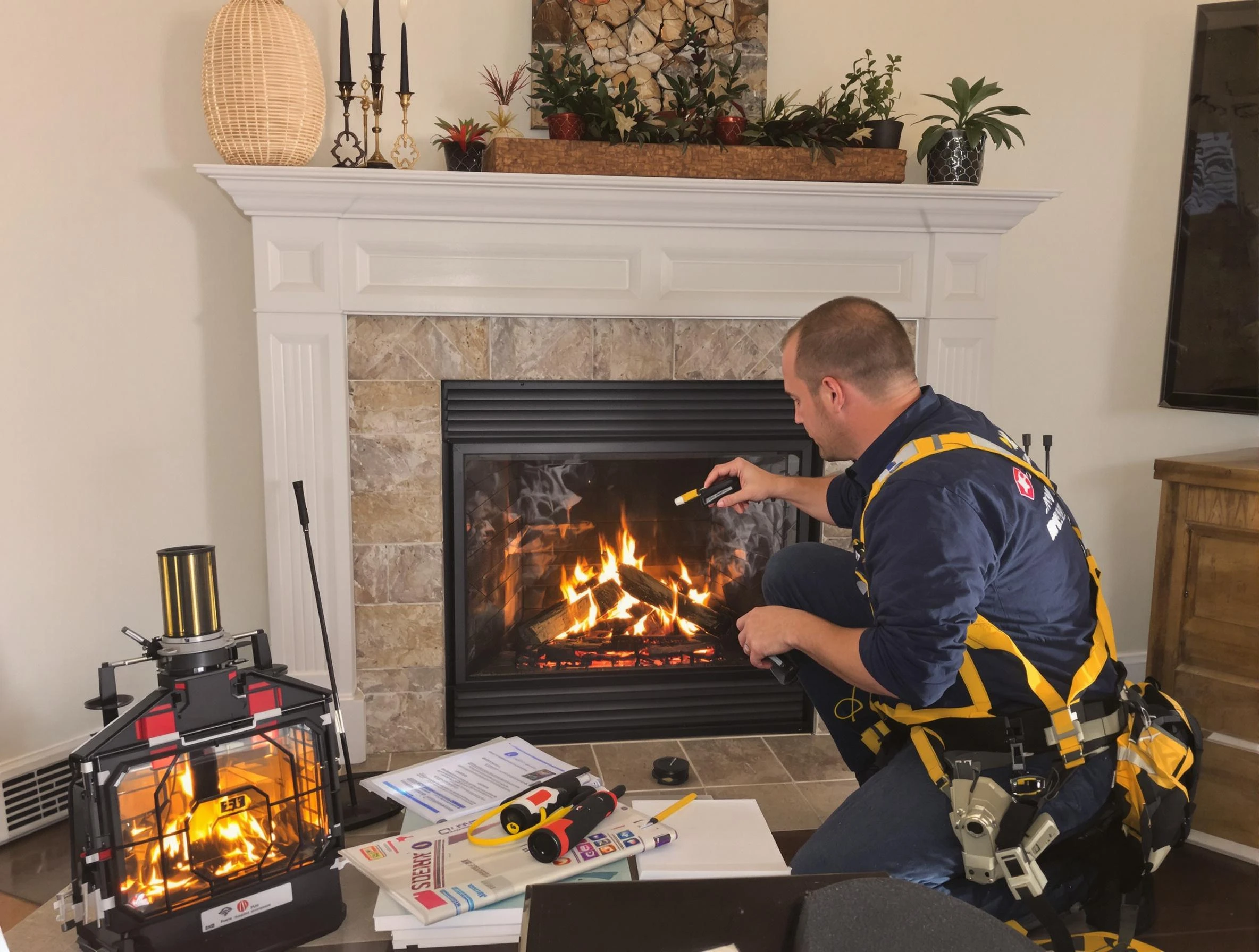 Safety-focused fireplace inspection by Jasper Chimney Sweep in Jasper, AL